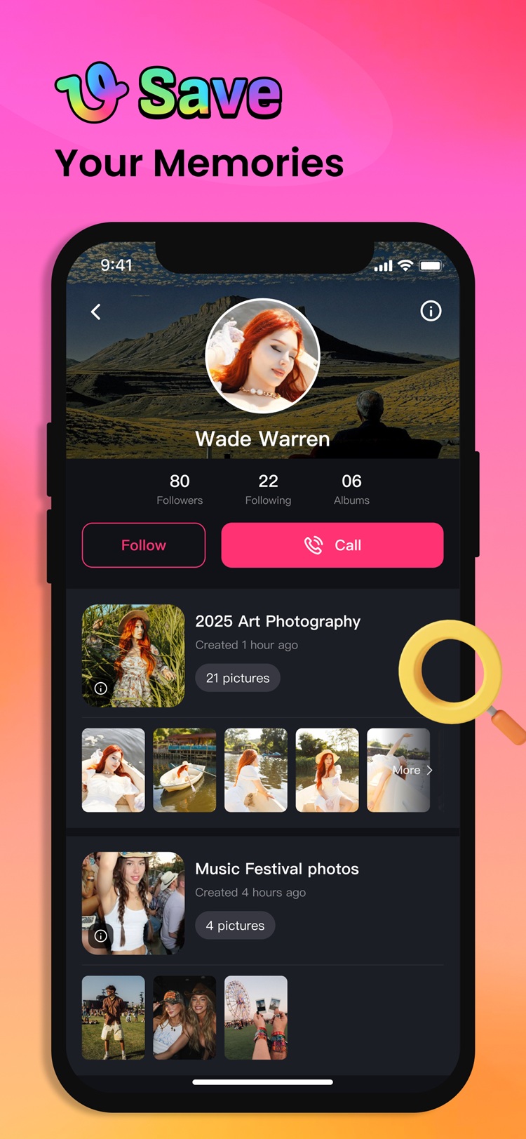Two users on a video call within the Hila app